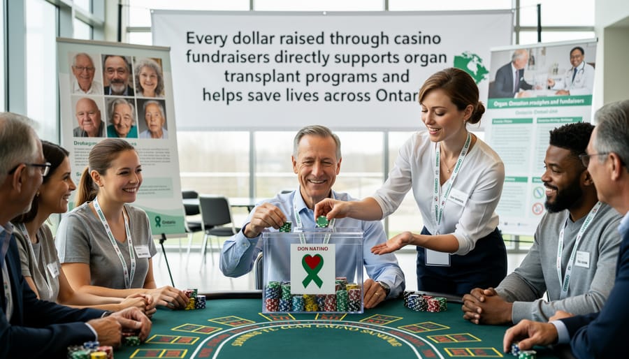 Healthcare worker holding organ transport container in hospital setting